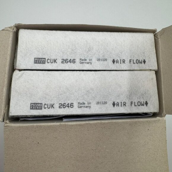 Mann Filter CUK2646-2 OEM Cabin Air Filter W/ Activated Charcoal For Mercedes - Picture 7 of 9